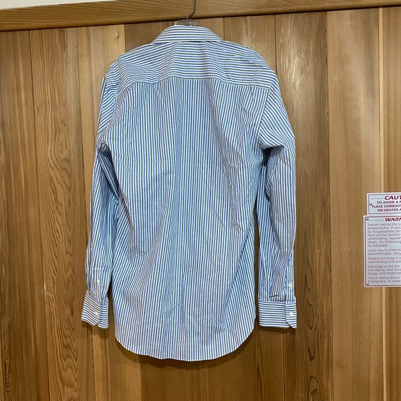 Blue, green, white stripper button down - Picture 6 of 6